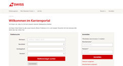 Desktop Screenshot of careers.swiss.com